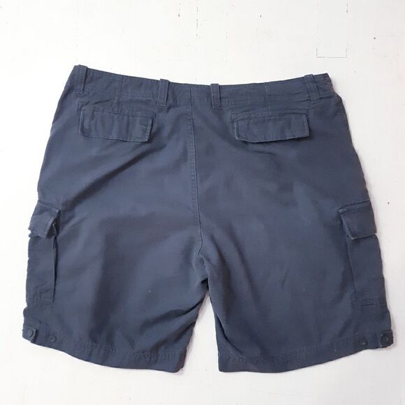 R&R Gray Cotton Canvas Cargo Shorts - Picture 8 of 12